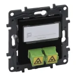 Legrand Niloé Step SC/APC optikai aljzat, fekete 863571 Szuper ajánlat