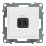 Legrand Suno fehér 2xUSB-C csatlakozóaljzat 3 A -15W keret nélkül 721131 Szezonális akció
