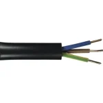 MT 3x1 mm2 kábel FEKETE sodrott réz vezeték H05VV-F Prémium