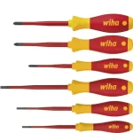 Wiha Csavarhúzó készlet 1000V Slim Fix lapos 6 db-os 3,5/4x/5,5 PH1/PH2 38362 Kedvezmény
