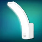 Vedd meg most FRENIT keret nélküli LED kerti lámpatest PIR-érzékelővel 20W, 1800LM, 4000K, IP65, fehér [AD-OP-6204WLPMR4]