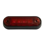 Legnépszerűbb LED oldalsó jelzőlámpa PIROS, 0,3W/0,6W, 4xLED, 12/24V, IP67, csavarokkal rögzíthető, 2db csomag [L1311] 2 db-os csomag.
