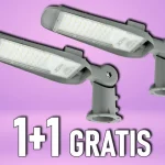 150W-os LED közvilágítás állítható adapterrel, 15000lm, 100lm/W, 75°, IP65, IK08, 6kV, 4000K, 1+1 GRATIS! [201088] Outlet
