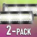 Azonnal elérhető LED munkalámpa 90W, 3900LM, 12V/24V, IP67/2-PACK! [LB0088]