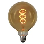 Rendeld meg most LED LINE® DIMMELHETŐ, RETRO LED IZZÓ E27, 4W, 210LM, G125, ULTRA-FÉNYES 1800K, ARANY [202375]