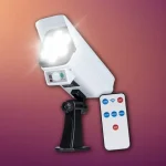 Expressz szállítás KAMAR LED SOLÁR LÁMPA PIR ÉRZÉKELŐVEL ÉS TÁVIRÁNYÍTÓVAL, 200LM, 2400MAH, 5500-6000K [LA0401]
