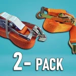 Prémium SZÍJSZÍJ RACSNIVAL, SZÍJ SZÉLESSÉGE 50MM, HOSSZA 12M, TERHELÉS 5 TONNA/2-PACK! [AKC5012]
