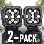 Árcsökkenés Munka/pozicios LED lámpa X-SPIDER 18W, 1700lm, IP67/2-PACK! [L0195]