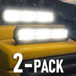 Alacsony ár LED munkalámpa 60W, 3000lm, 6xCOB, 12/24V/2-PACK! [LB0125]