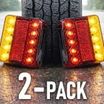 Csak ma LED HÁTSÓ LÁMPA 4 FUNKCIÓS, 3,3W, 12V, IP67/2-PACK! [L1963]