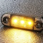 LED oldalsó helyzetjelző lámpa NARANCS 0,4/0,8 W, 12/24 V, IP67 [L1318] Legkelendőbb