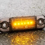 Népszerű LED oldalsó helyzetjelző lámpa NARANCS 1W, 12/24V, IP67 [L1321]