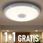 Expressz kézbesítés LED mennyezeti lámpa DORIA szenzorral 12W, 1000lm, kerek, 1+1 gratis! [C38-ST57-124-PIR]