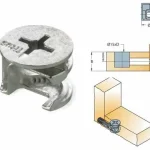 SZERELVÉNYEK - ÖSSZEHÚZÓ CAM2000 EXCENTERHÁZ 15x10,4 mm FÉM Outlet