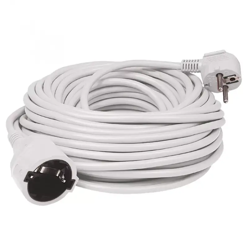 Vedd meg online Home NV 2-10/WH/1,5 hosszabító, 10 m, H05VV-F 3G1,5 mm2 kábel, IP 20 kivitel, 250V~/16A/3680W, pipa alakú dugó és egyenes lengő aljzat, fehér színű